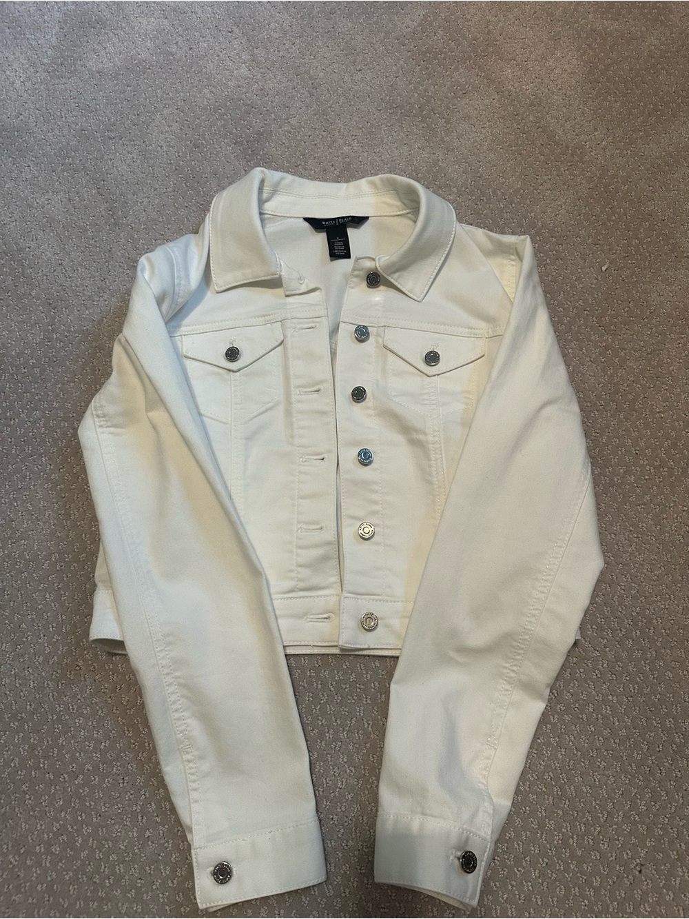White House Black Market White Shirt with Classic Collar